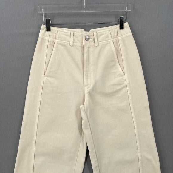 APIECE APART Meridian Jean Womens 27 Ecru High Rise Barrel Balloon Baggie NEW - Picture 4 of 16